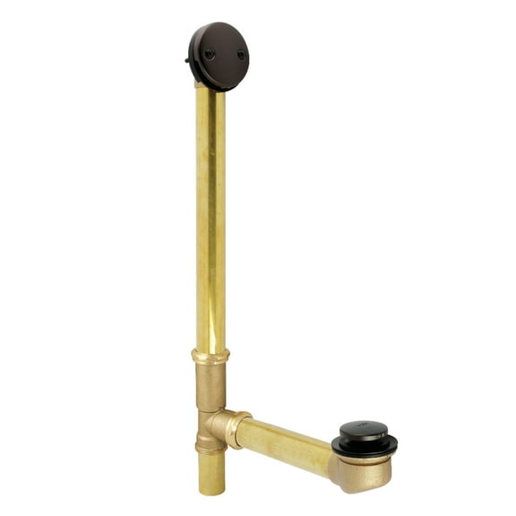 Kingston Brass DTT2165 21-Inch Brass Toe Touch Tub Waste and Overflow in Oil Rubbed Bronze