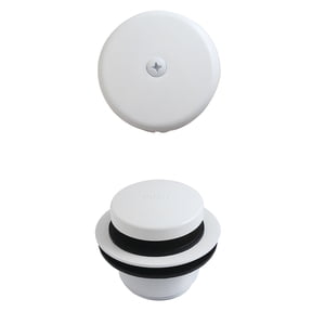 Kingston Brass DTT5302AWH Easy Touch Toe-Tap Drain Conversion Kit, White