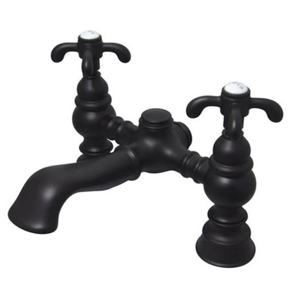 Kingston Brass Deck Mount Clawfoot Tub Filler - Oil Rubbed Finish