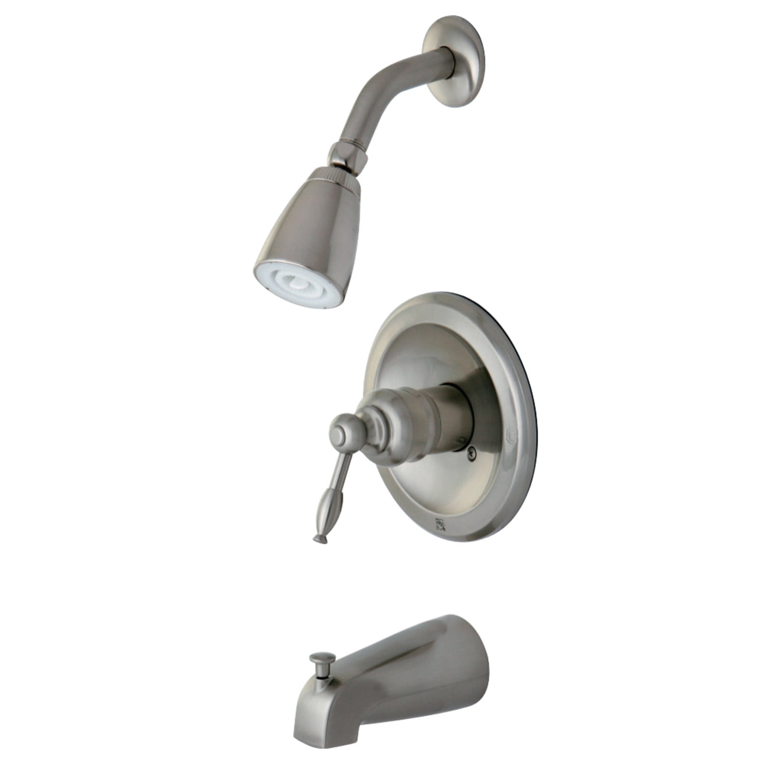Kingston Brass Diverter Tub and Shower Faucet with Valve and Trim ...