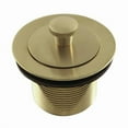thumbnail image 1 of Kingston Brass DLL217 Trimscape Brass Lift & Turn Tub Drain, Brushed Brass, 1 of 2