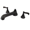 thumbnail image 1 of Kingston Brass KS4305FL  Two-Handle Deck Mount Roman Tub Faucet, Oil Rubbed Bronze, 1 of 4