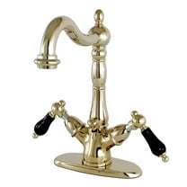 Kingston Brass KS1432PKL 4-Inch Centerset Lavatory Faucet, Polished Brass