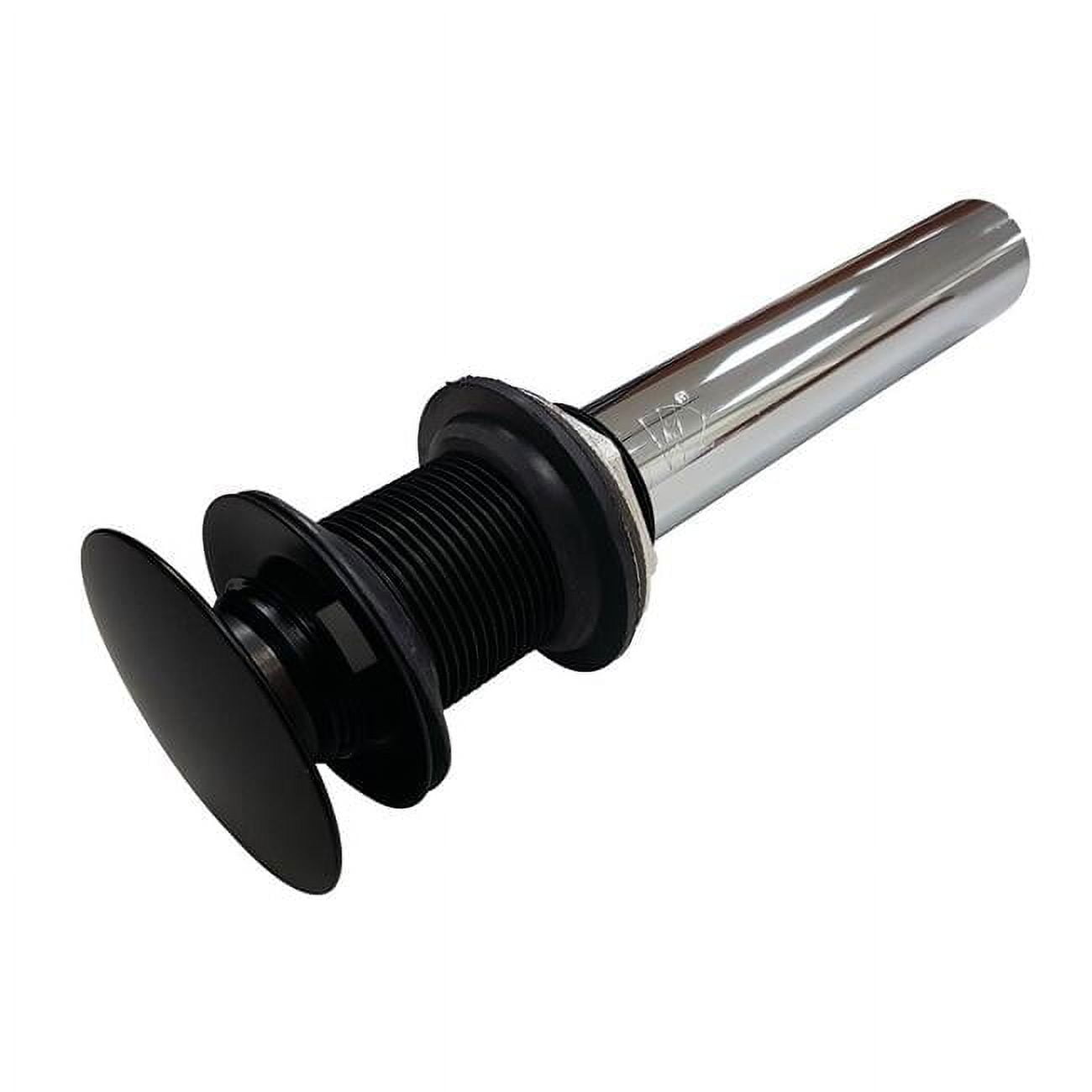 Kingston Brass Push Pop-Up Drain without Overflow Hole, 22 Gauge
