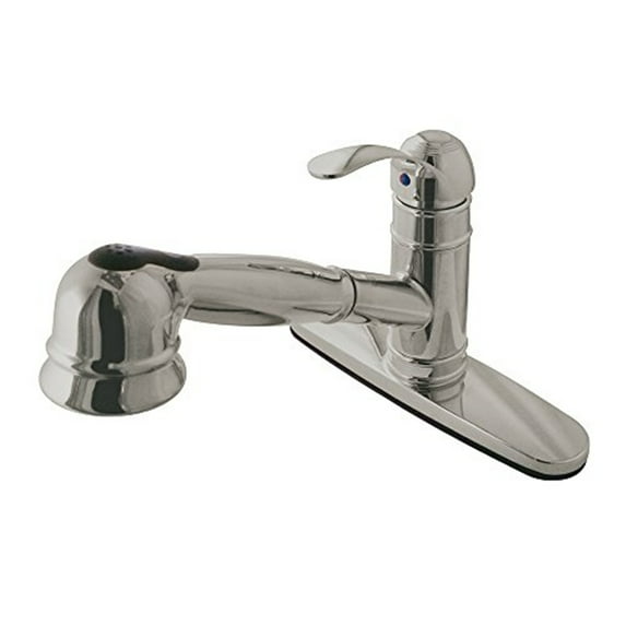 Gourmetier GS7578WEL Eden Pull-Out Kitchen Faucet, Satin Nickel