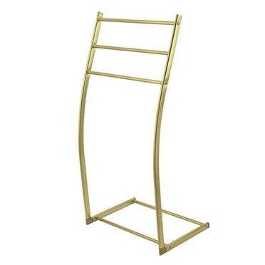 Kingston Brass  Edenscape Freestanding 3-Bar Towel Rack Brushed Brass Brushed
