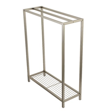 Kingston Brass Edenscape Freestanding 3-Bar Towel Rack Brushed Nickel Brushed