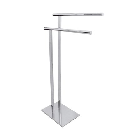Kingston Brass Edenscape Freestanding Dual Towel Rack Polished Chrome Polished