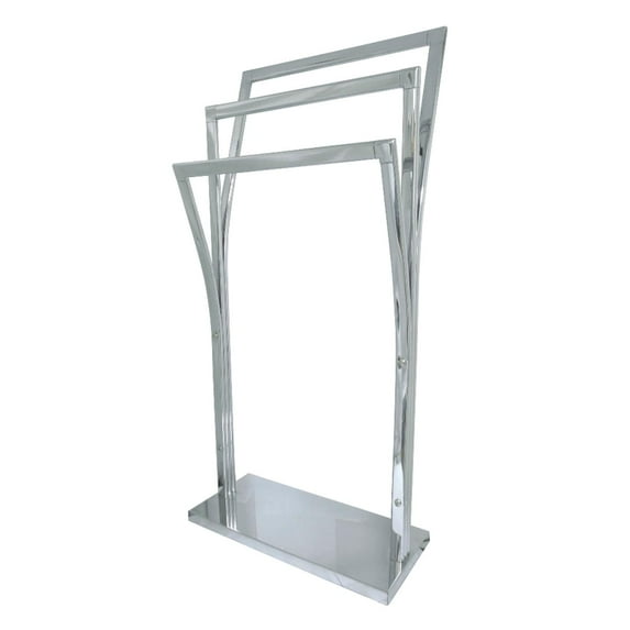 Kingston Brass Edenscape Freestanding Y-Style Towel Rack Polished Chrome Polished