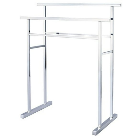 Kingston Brass Edenscape SCC8241 Pedestal Steel Construction Towel Rack, Polished Chrome