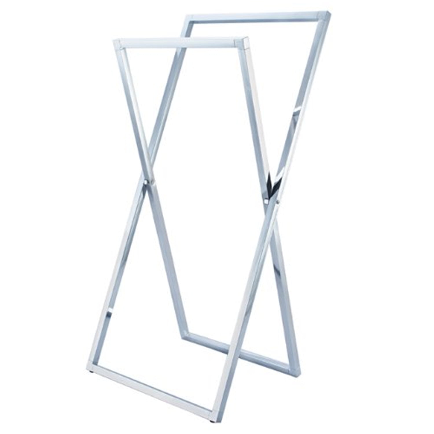 Kingston Brass Edenscape SCC8291 Pedestal X Style Steel Construction Towel Rack, Polished Chrome