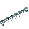 thumbnail image 1 of Kingston Brass KSR118 Edenscape Straight Shower Curtain Rod with Shower Curtain Rings, Satin Nickel, 1 of 5