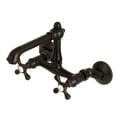 thumbnail image 1 of Kingston Brass English Country 6-Inch Adjustable Center Wall Mount Kitchen Faucet, Oil Rubbed Bronze, 1 of 2
