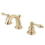 Kingston Brass English Country 8 in. Widespread Bathroom Faucet Polished Brass Polished