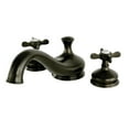 thumbnail image 1 of Kingston Brass KS3335BEX Essex Two-Handle Deck Mount Roman Tub Faucet, Oil Rubbed Bronze, 1 of 5