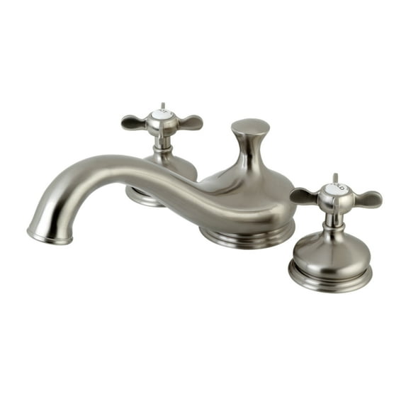 Kingston Brass KS3338BEX Essex Two-Handle Deck Mount Roman Tub Faucet, Brushed Nickel