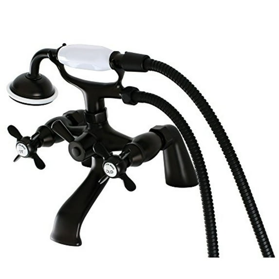 Kingston Brass Deck-Mount Clawfoot Tub Faucets In Oil Rubbed Bronze KS287ORB