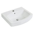 thumbnail image 1 of Kingston Brass EV2017 Inflection 20" Ceramic Console Sink (1-Hole), White, 1 of 7