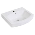 thumbnail image 1 of Kingston Brass EV2017 Inflection 20-Inch Ceramic Console Sink (1-Hole) in White, 1 of 7