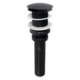thumbnail image 1 of Kingston Brass EV8210MB Coronel Brass Push Pop-Up Bathroom Sink Drain in Matte Black, 1 of 4