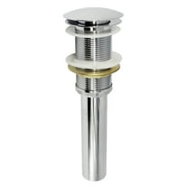 Kingston Brass EV8311 Coronet Brass Push Pop-Up Bathroom Sink Drain in Polished Chrome