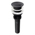 thumbnail image 1 of Kingston Brass EV8410MB Coronet Brass Push Pop-Up Bathroom Sink Drain in Matte Black, 1 of 4