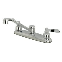 Kingston FB111NFL NuWave French Two-Handle 2-Hole 8" Centerset Kitchen Faucet in Polished Chrome