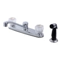thumbnail image 1 of Kingston FB112 Americana Two-Handle 4-Hole 8" Centerset Kitchen Faucet with Side Sprayer in Polished Chrome, 1 of 5