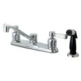 thumbnail image 1 of Kingston FB112DPL Paris Two-Handle 4-Hole 8" Centerset Kitchen Faucet with Side Sprayer in Polished Chrome, 1 of 5