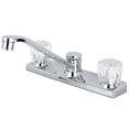 thumbnail image 1 of Kingston FB121 Columbia Two-Handle 2-Hole 8" Centerset Kitchen Faucet in Polished Chrome, 1 of 4
