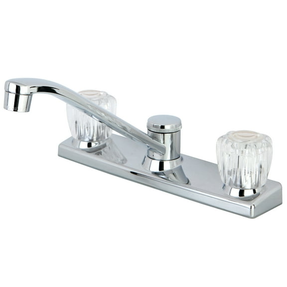 Kingston FB121 Columbia Two-Handle 2-Hole 8" Centerset Kitchen Faucet in Polished Chrome