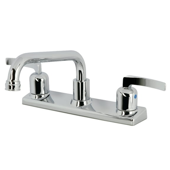 Kingston FB2131EFL Centurion Two-Handle 2-Hole 8" Centerset Kitchen Faucet in Polished Chrome