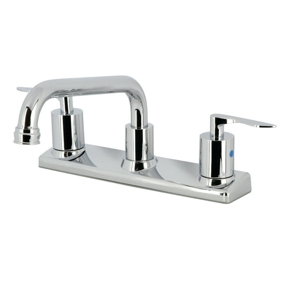 Kingston FB2131SVL Serena Two-Handle 2-Hole 8" Centerset Kitchen Faucet in Polished Chrome
