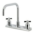 thumbnail image 1 of Kingston FB2141ZX Millennium Two-Handle 2-Hole 8" Centerset Kitchen Faucet in Polished Chrome, 1 of 7