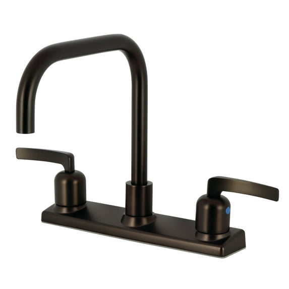 Kingston FB2145EFL Centurion Two-Handle 2-Hole 8" Centerset Kitchen Faucet in Oil Rubbed Bronze