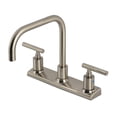 thumbnail image 1 of Kingston Brass FB2148CML Manhattan Two-Handle 2-Hole 8" Centerset Kitchen Faucet in Brushed Nickel, 1 of 7