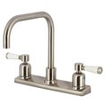thumbnail image 1 of Kingston FB2148DPL Paris Two-Handle 2-Hole 8" Centerset Kitchen Faucet in Brushed Nickel, 1 of 7
