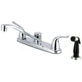 thumbnail image 1 of Kingston FB2271YL Yosemite Two-Handle 4-Hole 8" Centerset Kitchen Faucet with Side Sprayer in Polished Chrome, 1 of 5