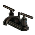 thumbnail image 1 of Kingston Brass FB2605CML Manhattan Double-Handle 4" Centerset Bathroom Faucet with Pop-Up Drain, Oil Rubbed Bronze, 1 of 7