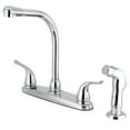thumbnail image 1 of Kingston Brass FB2751YLSP Yosemite 8-Inch Centerset Kitchen Faucet with Sprayer, Polished Chrome, 1 of 2