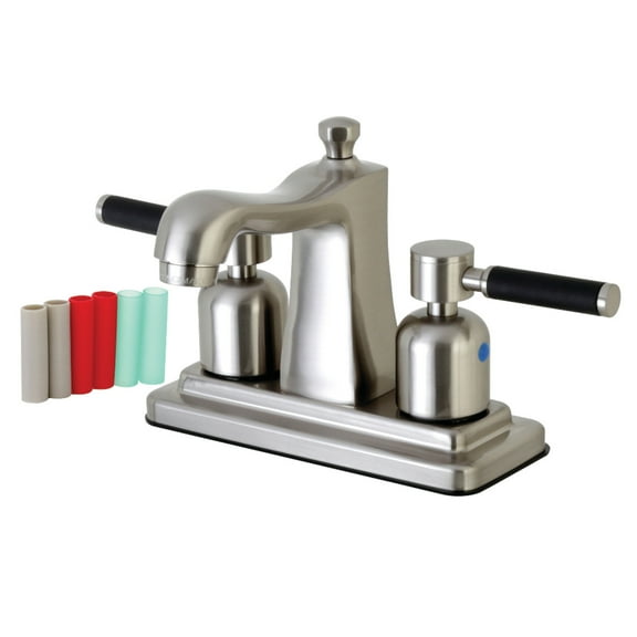 Kingston Brass FB4648DKL 4 in. Centerset Bathroom Faucet, Brushed Nickel
