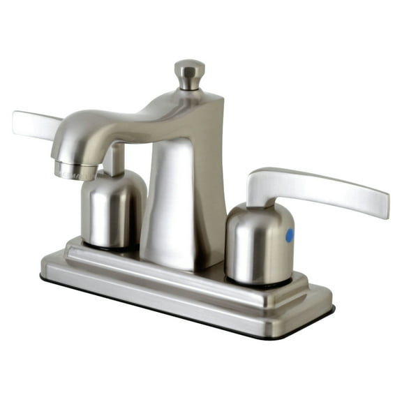 Kingston Brass FB4648EFL 4 in. Centerset Bathroom Faucet, Brushed Nickel