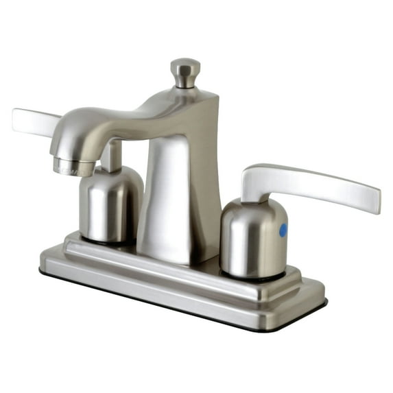 Kingston Brass FB4648EFL 4 in. Centerset Bathroom Faucet, Brushed Nickel