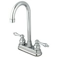 thumbnail image 1 of Kingston Brass FB491AL Victorian 4-Inch Centerset Bar Faucet, Polished Chrome, 1 of 2