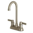 thumbnail image 1 of Kingston Brass FB498NDL 4-Inch Centerset High-Arch Bar Faucet, Brushed Nickel, 1 of 2