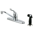 thumbnail image 1 of Kingston FB5571YL Yosemite One-Handle 4-Hole 8" Centerset Kitchen Faucet with Side Sprayer in Polished Chrome, 1 of 4