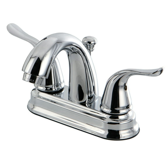 Kingston Brass Yosemite FB5611YL 4-inch Centerset Two Handle Lavatory Faucet, Polished Chrome
