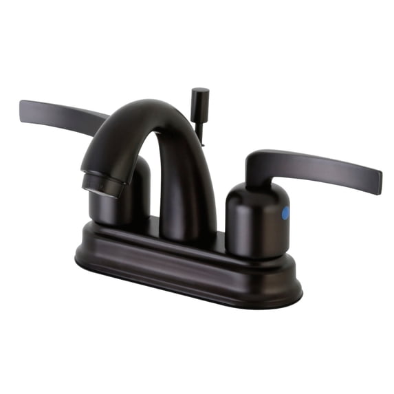 Kingston Brass FB5615EFL 4 in. Centerset Bathroom Faucet, Oil Rubbed Bronze