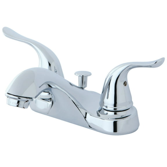 Kingston Brass FB5621YL 4 in. Centerset Bathroom Faucet, Polished Chrome
