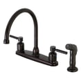 thumbnail image 1 of Kingston FB795DLSP Concord Two-Handle 4-Hole 8" Centerset Kitchen Faucet with Side Sprayer in Oil Rubbed Bronze, 1 of 5